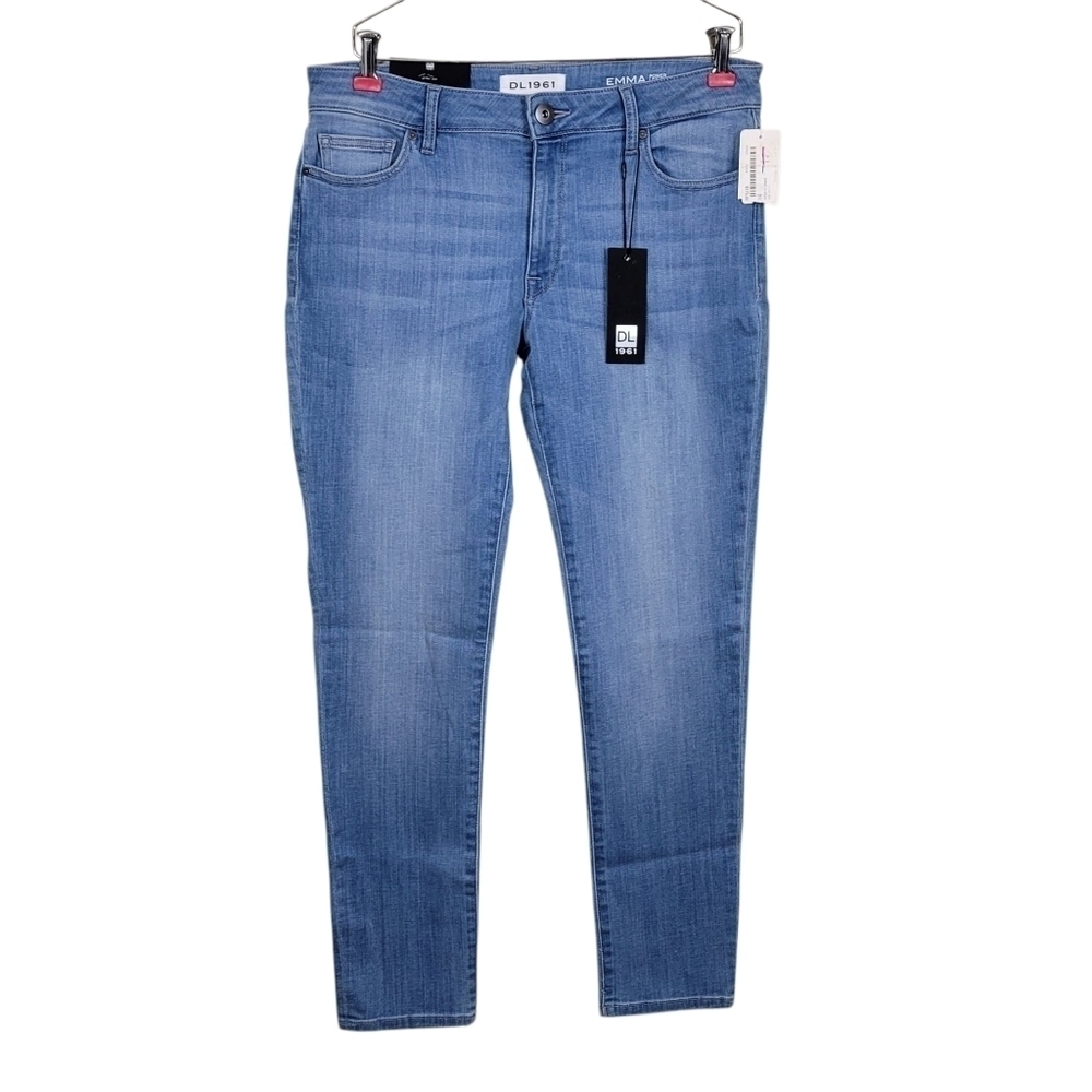 DL1961 Emma Power Legging Jeans Size 31 33X29 Blue Skinny Smart Denim New